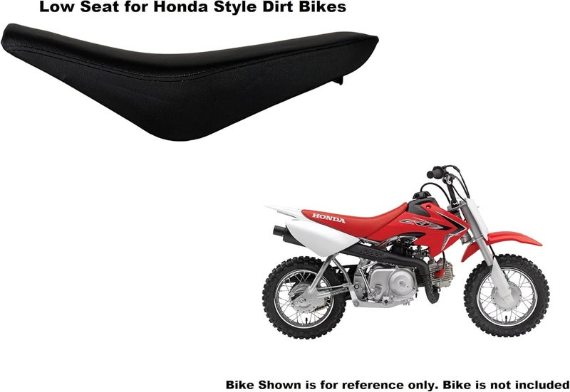 RedCap Complete Black Seat Vinyl with Gripper Cover for CRF50F CRF50 CRF 50 50F SSR 50cc 125cc Pit Dirt Bike Low (Low Seat) - Image 2